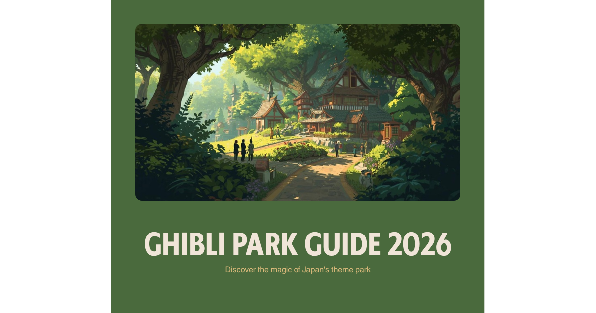 Ghibli Park Guide 2026 - Complete visitor guide to Studio Ghibli theme park in Nagoya