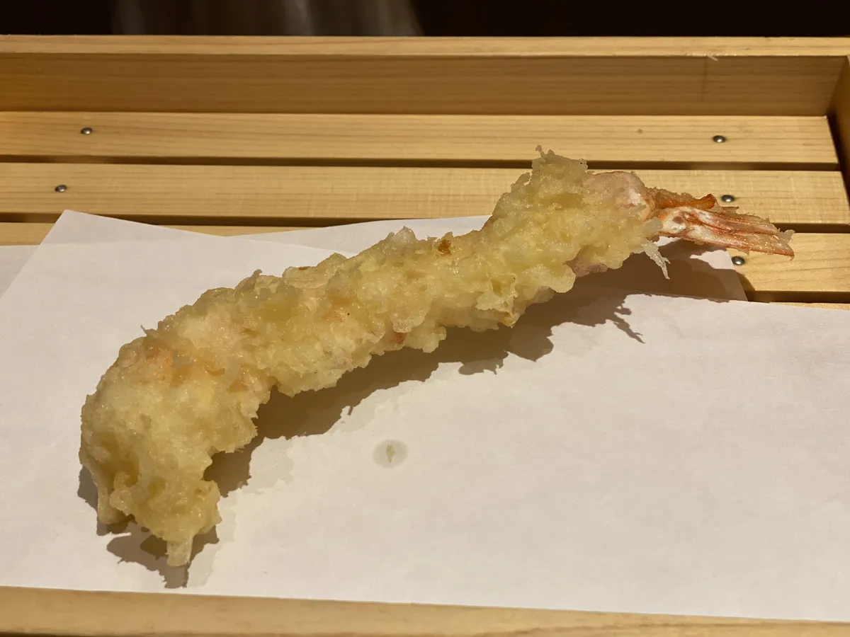 Giant fried shrimp tempura in Nagoya